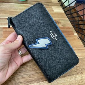 Coach Lightning Bolt Accordion Wallet